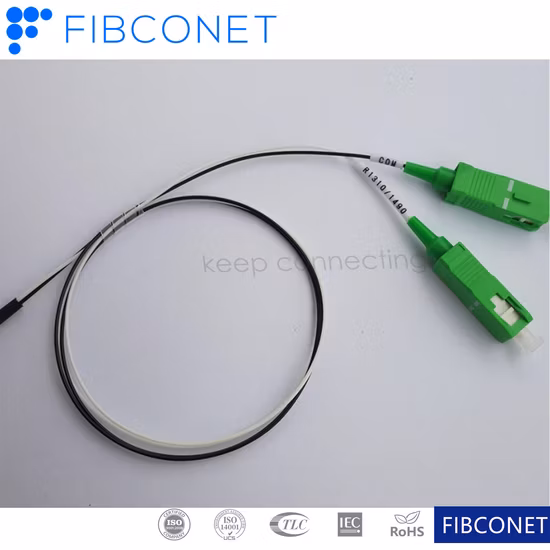 Filtre à fibre optique 3 ports filtre Wdm 1550nm 1310nm 1490nm Fwdm