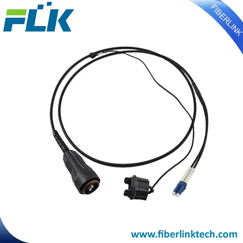 Assemblage de câbles de raccordement à fibres imperméables pour l'extérieur en vedette FTTA avec ODVA, Fullaxs, PDLC, CPRI et NSN