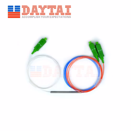 Coupleur Fbt de tube en acier de diviseur de PLC de 1310/1490/1550nm 1X2 0.9mm